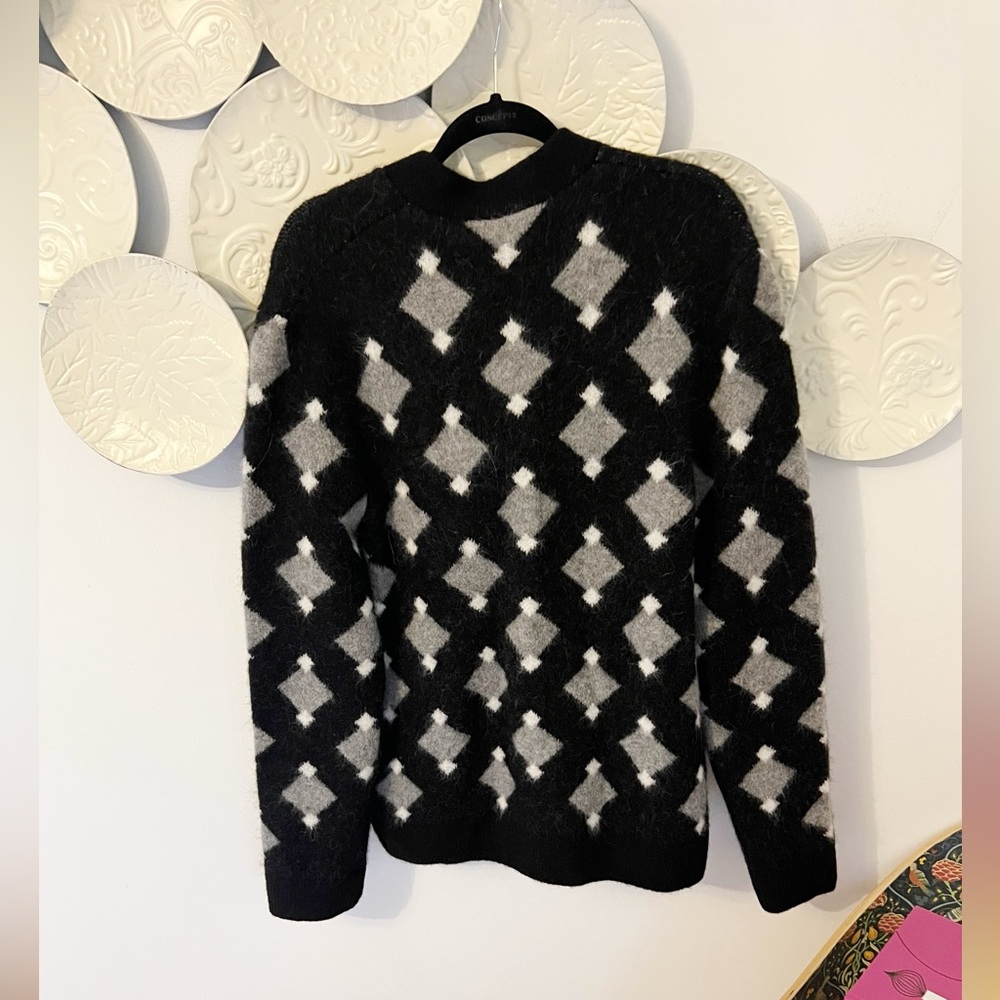 Men’s NWT The Kooples Diamond Alpaca Blend Sweater - Picture 3 of 4